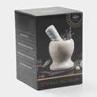 Ступка с пестиком Magistro «Мрамор», натуральный камень, 10×10 см, белая - Фото 8