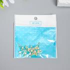 Декор для творчества металл "Звезда остроконечная" стразы, жемчужины 3,3х2,8 см (комплект 4 шт) - фото 50157731