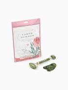 Массажер для лица, гуаша набор «Самой нежной», 14×20 см, кальцит и серпентин - Фото 3