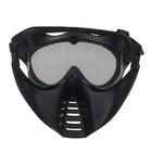 Очки-маска для езды на мототехнике, грязезащита, армированные, цвет черный - Фото 3