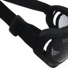 Очки для езды на мототехнике, грязезащита, армированные, цвет черный - фото 21178369