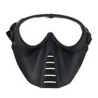 Очки-маска для езды на мототехнике, визор прозрачный, цвет черный - Фото 2