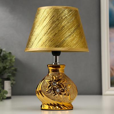 Лампа настольная 16277/1GD Е14 40 Вт золото 17×17×26 см RISALUX
