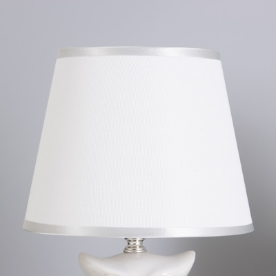 Лампа настольная 16280/1WT+CR Е14 40 Вт бело-хромовый 22×22×30 см RISALUX