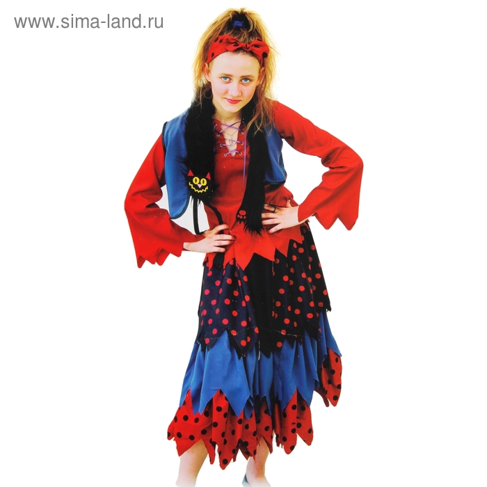 Карнавальный костюм "Баба-яга", рост 122 см - Фото 1