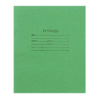 Тетрадь 18 листов в клетку «Зелёная обложка», плотность 60 г/м², белые листы - Фото 1