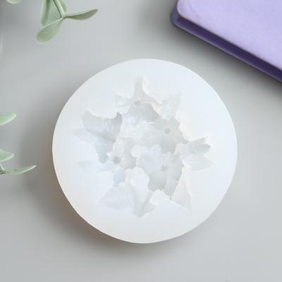 Молд силикононовый «Бабочка на цветах» 1,5 х 6,5 х 6,5 см