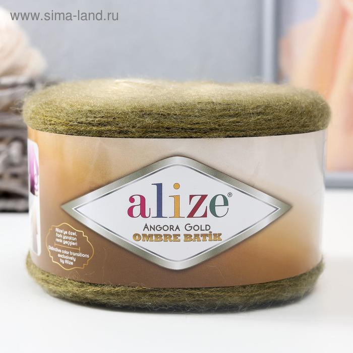 Пряжа "Angora Gold ombre batik" 20% шерсть, 80% акрил 825м/150гр (7355) - Фото 1