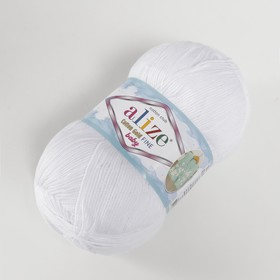

Пряжа "Cotton gold fine baby" 55% хлопок, 45% акрил 470м/100гр (55 белый)