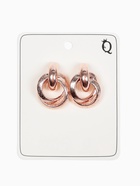 Серьги металл «Фьюче» круги плетения, цвет розовое золото - Фото 5