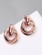 Серьги металл «Фьюче» круги плетения, цвет розовое золото - Фото 7
