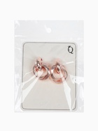 Серьги металл «Фьюче» круги плетения, цвет розовое золото - Фото 7