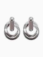 Серьги металл «Фьюче» круги плетения, цвет серебро - Фото 3