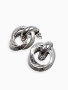 Серьги металл «Фьюче» круги плетения, цвет серебро - Фото 3