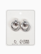 Серьги металл «Фьюче» круги плетения, цвет серебро - Фото 5