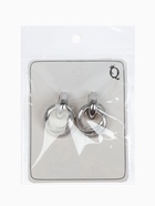 Серьги металл «Фьюче» круги плетения, цвет серебро - фото 59765190