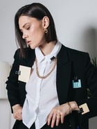 Серьги металл «Фьюче» круги плетения, цвет золото - Фото 6