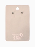 Серьги металл "Цепь" прямые углы, 2 звена, цвет серебро - фото 809406552