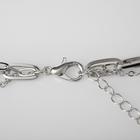 Кулон "Цепь" многоярусный, жемчужинка с медальоном, цвет белый в серебре, L=54 см - фото 24496338