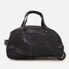 Сумка дорожная на колёсах, отдел на молнии, наружный карман, цвет чёрный - Фото 2