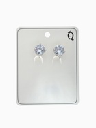 Клипсы для ушей QF «Вечеринка», крупные кристаллы, белая в серебре - Фото 8