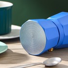 Кофеварка гейзерная «Гармония», на 1 чашку, цвет тёмно-голубой - Фото 3