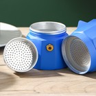 Кофеварка гейзерная «Гармония», на 1 чашку, цвет тёмно-голубой - Фото 4