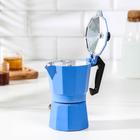 Кофеварка гейзерная «Гармония», на 2 чашки, цвет тёмно-голубой - Фото 2