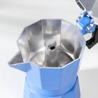 Кофеварка гейзерная «Гармония», на 12 чашек, цвет тёмно-голубой - Фото 3