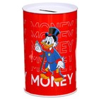 Копилка металлическая, 6,5 см х 6,5 см х 12 см "MONEY", Disney 5187367 - фото 1576046