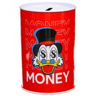 Копилка металлическая, 6,5 см х 6,5 см х 12 см "MONEY", Disney 5187367 - фото 1576047