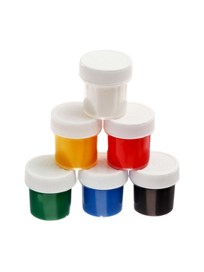 Гуашь 6 цветов × 17.5 мл «Гамма. Юный художник», картонная упаковка