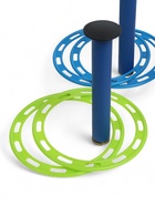 Кольцеброс уличный, 3 стойки, 6 колец, цвет МИКС - Фото 7