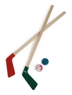 Набор для игры в хоккей (клюшка 2 шт., ворота 2 шт., шайба, мяч), цвет МИКС - Фото 6