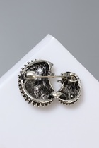 Брошь «Ёжики» мини, чернёная, серебра - Фото 5