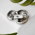 Брошь «Ёжики» мини, чернёная, серебра - Фото 4