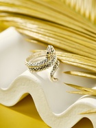 Кольцо «Змея» цвет серебро, безразмерное - Фото 4