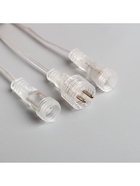 Гирлянда «Сосульки» 2.5×0.3 м, IP65, прозрачная нить, 192 LED, свечение мульти с эффектом стекания, 12 В 5248328 - фото 319926070