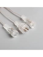 Гирлянда «Сосульки» 2.5×0.3 м, IP65, прозрачная нить, 192 LED, свечение белое с эффектом стекания, 12 В 5248329 - фото 319926073