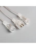 Гирлянда «Сосульки» 2.5×0.3 м, IP65, прозрачная нить, 192 LED, свечение тёплое белое с эффектом стекания, 12 В 5248330 - фото 319926076
