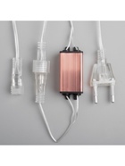 Гирлянда «Сосульки рифленые» 2.5×0.3 м, IP65, прозрачная нить, 192 LED, свечение белое с эффектом стекания, 12 В 5248341 - фото 319926084