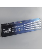 Гирлянда «Сосульки рифленые» 2.5×0.42 м, IP65, прозрачная нить, 288 LED, свечение мульти с эффектом стекания, 12 В 5248348 - фото 319926089