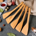 Лопатка деревянная "Славянская", 30 х 7 см, массив дуба (комплект 5 шт) - фото 23454884