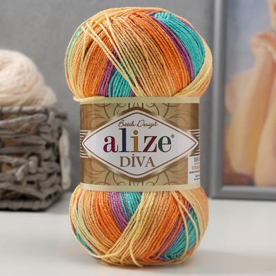 Пряжа "Diva Batik" 100% микрофибра 350м/100гр (7074)