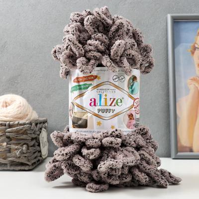 Плюшевая пряжа для вязания руками ALIZE, Puffy, 100 % микрополиэстер, 9 м/100 г, (673 бежевый)