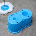 УЦЕНКА Набор для уборки: швабра, ведро с металлической центрифугой 14 л, запасная насадка из микрофибры, колёсики, цвет МИКС - Фото 11