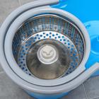 УЦЕНКА Набор для уборки: швабра, ведро с металлической центрифугой 14 л, запасная насадка из микрофибры, колёсики, цвет МИКС - Фото 3