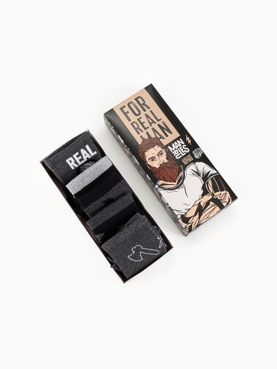 Набор мужских носков KAFTAN «Real man» 5 пар, размер 41-44 (27-29 см)