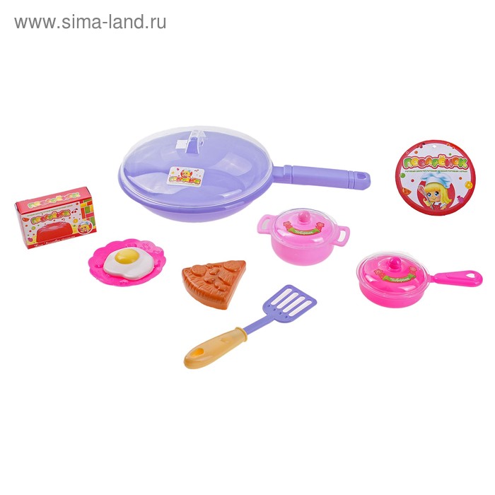 Набор посуды "Поваренок", 7 предметов, МИКС - Фото 1