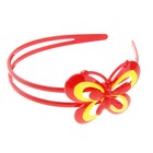 ободок для волос "Игривость" бабочка микс - Фото 1